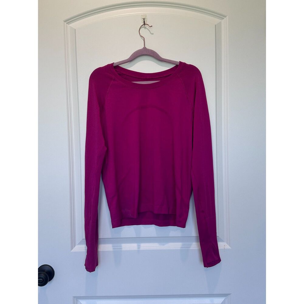 Lululemon Swiftly 2.0 Long Sleeve Shirt Pink Size 10